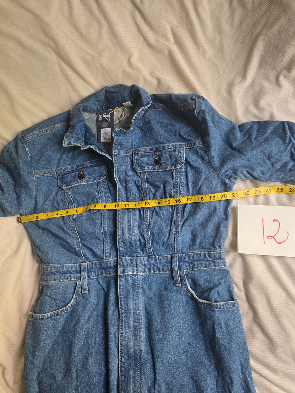 Universal Thread Women's Long Sleeve Denim Maxi Shirtdress Medium Blue Nwt - Picture 10 of 16